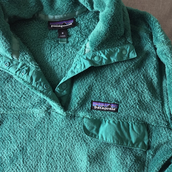 Patagonia Women's Re-tool Kelly Impact Green Snap-T Fleece Pullover, Size Medium - Picture 3 of 8